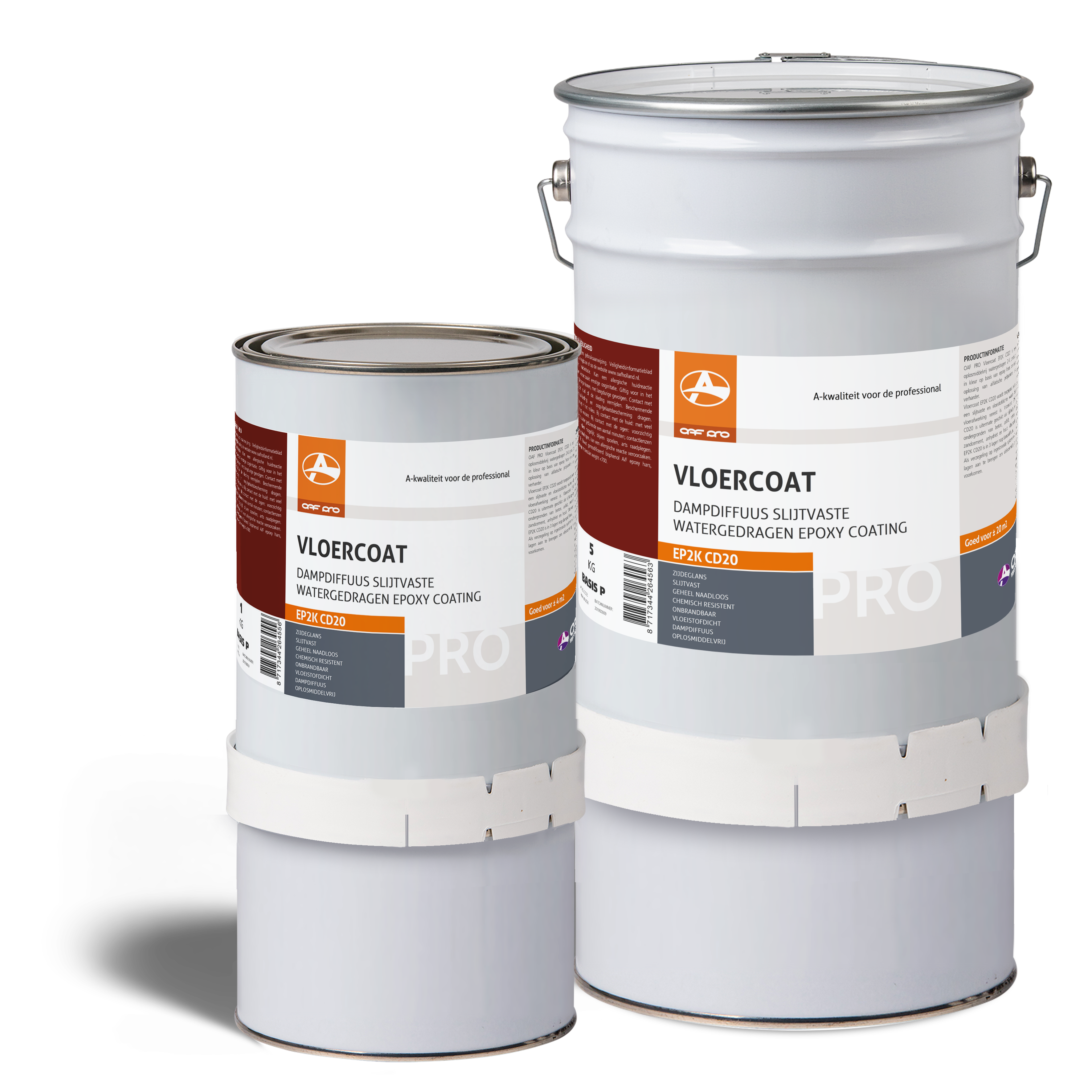 AFINOL OAF PRO Beton Steen Wanden Vloeren Vloercoat Epoxy 2 Component Watergedragen CD20