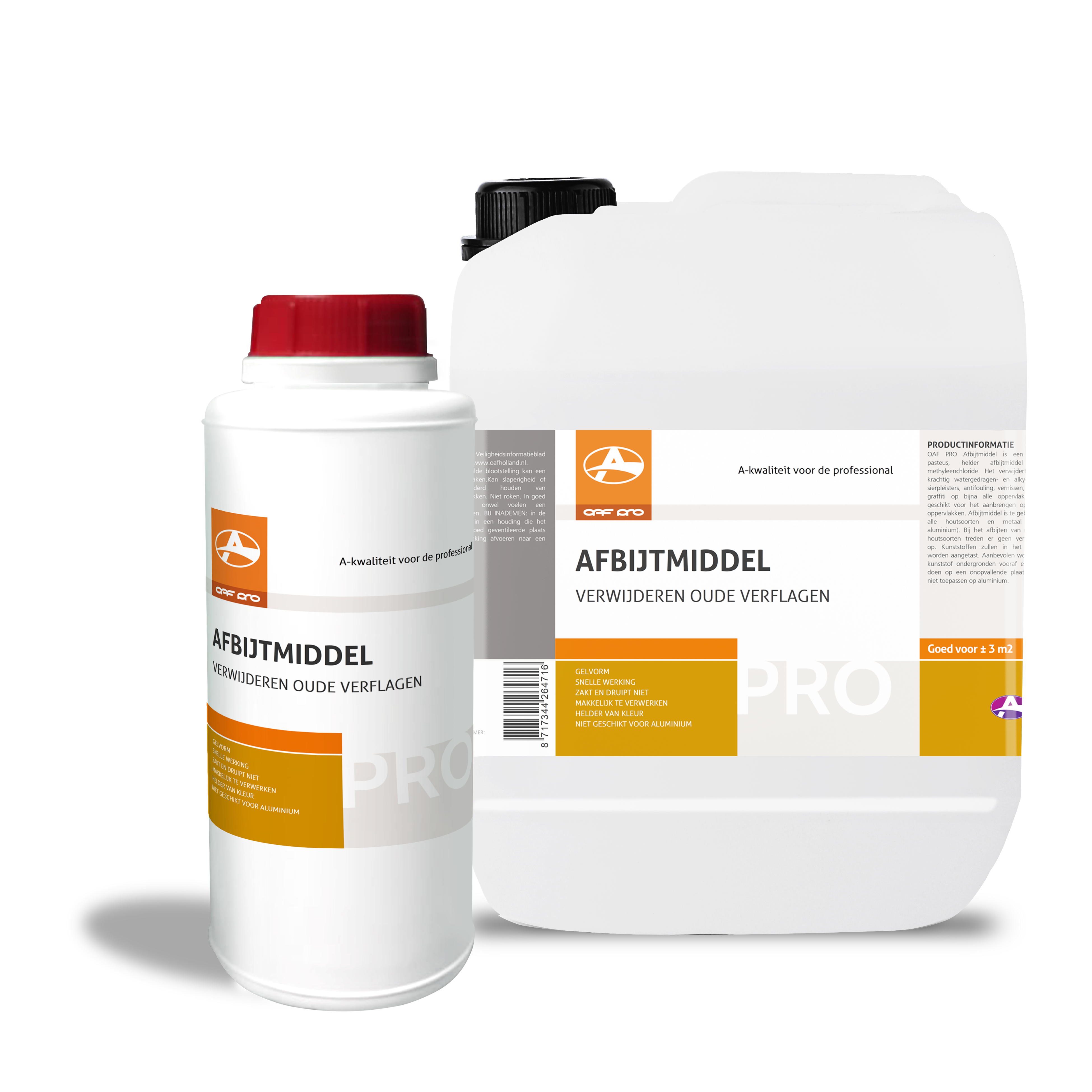 OAF PRO afbijtmiddel voor het eenvoudig verwijderen van verf van ondergronden